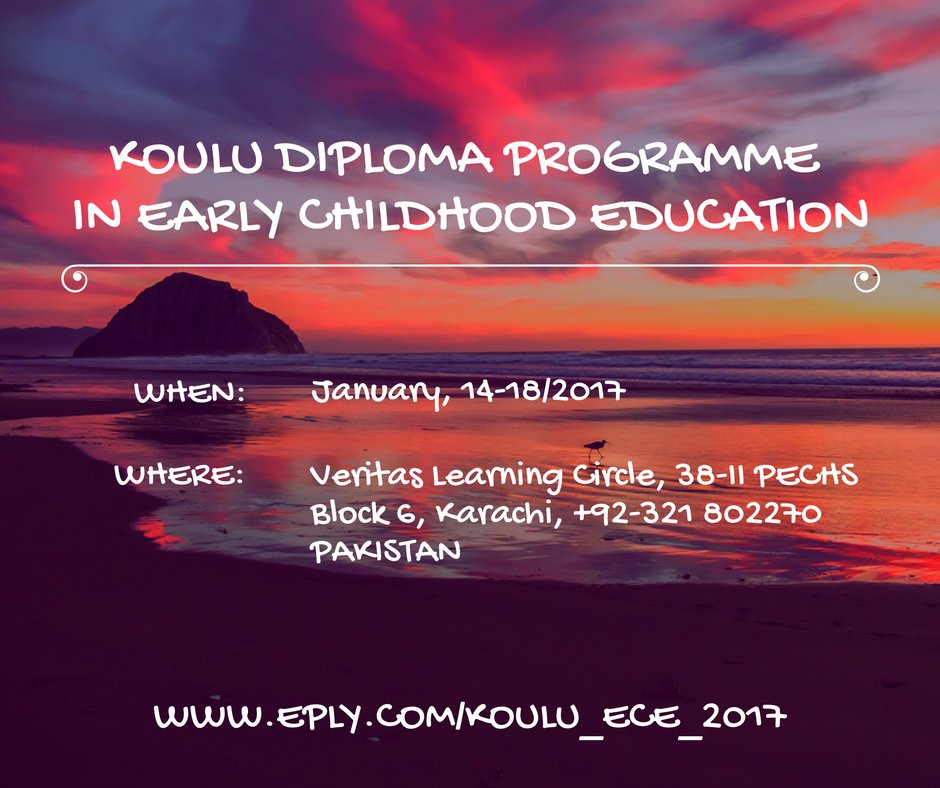 The world best education #Finland is coming to Pakistan via KOULU Degree Programme in #EarlyChildhood #Education via eply.com/KOULU_ECE_2017