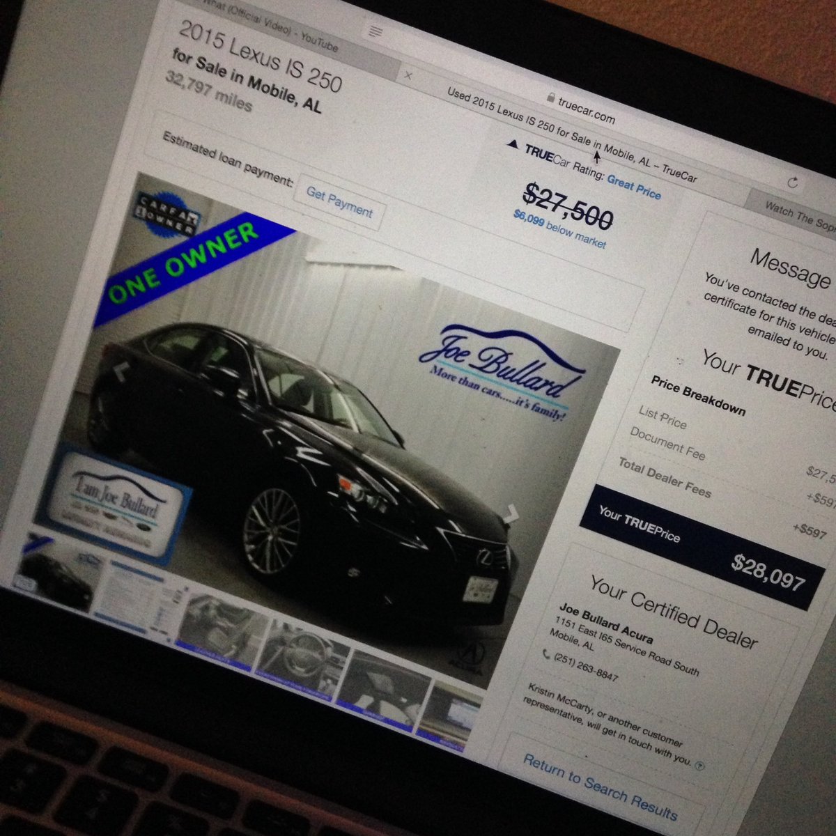 Just know this is about to be mine