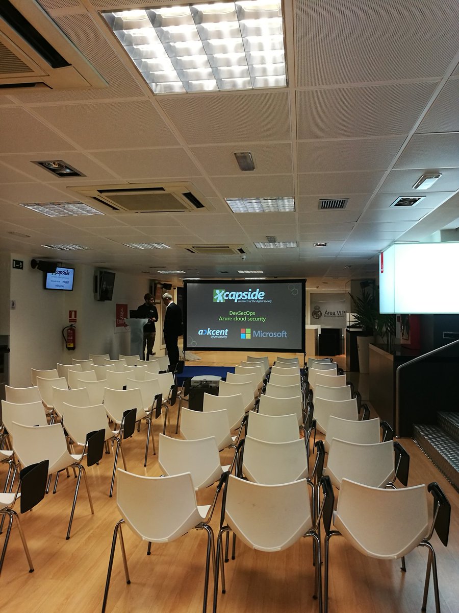 gaceta_tec's tweet image. Punto de comenzar eventazo de @capside @ackcentsecurity @microsoft  #DevSecOps #AzureSec #Bernabeu