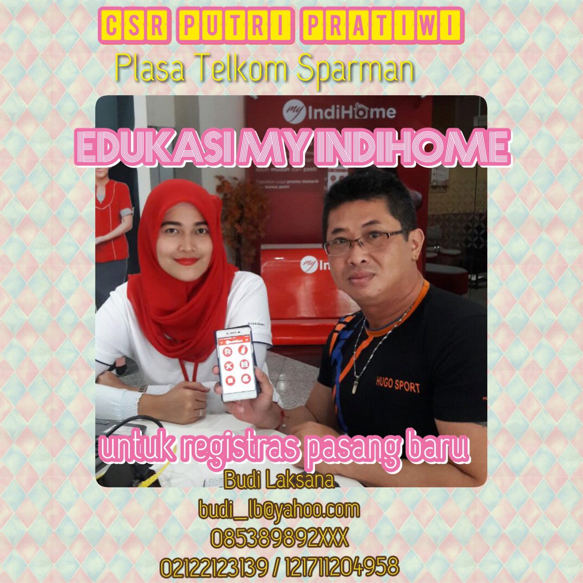 sheffysyafrida's tweet photo. #testimoniindihome @TelkomCare @pratiwi_pu edukasi My Indihome registrasi pasang Baru indihome https://t.co/cpEMAHFIiU