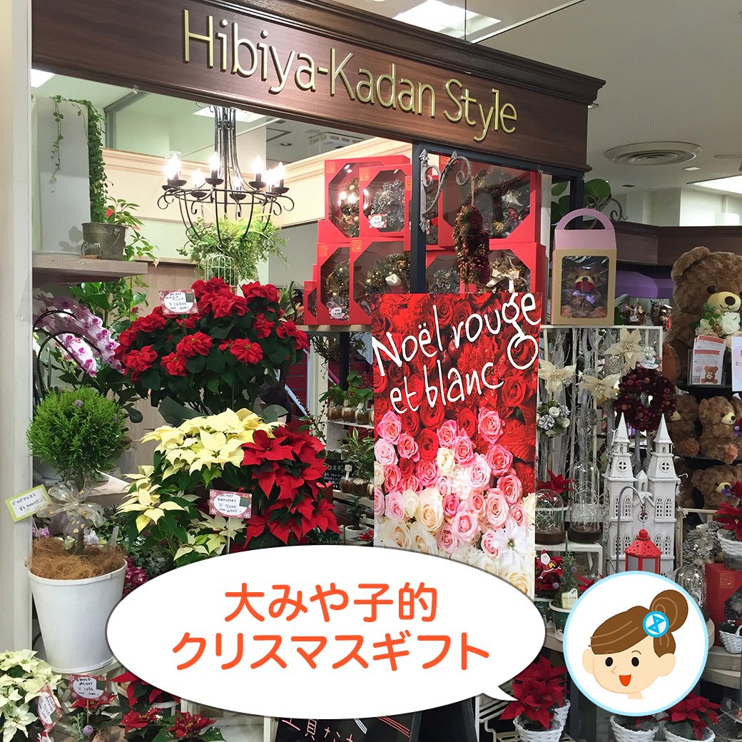 טוויטר そごう大宮店 בטוויטר 大みや子 的 クリスマスギフト 日比谷花壇 はクリスマスムード全開 真紅のポインセチアや色とりどりのシクラメンの鉢 大人カラーの リース などが並びます ふわもこローズボアのくま ブラウニー も T Co