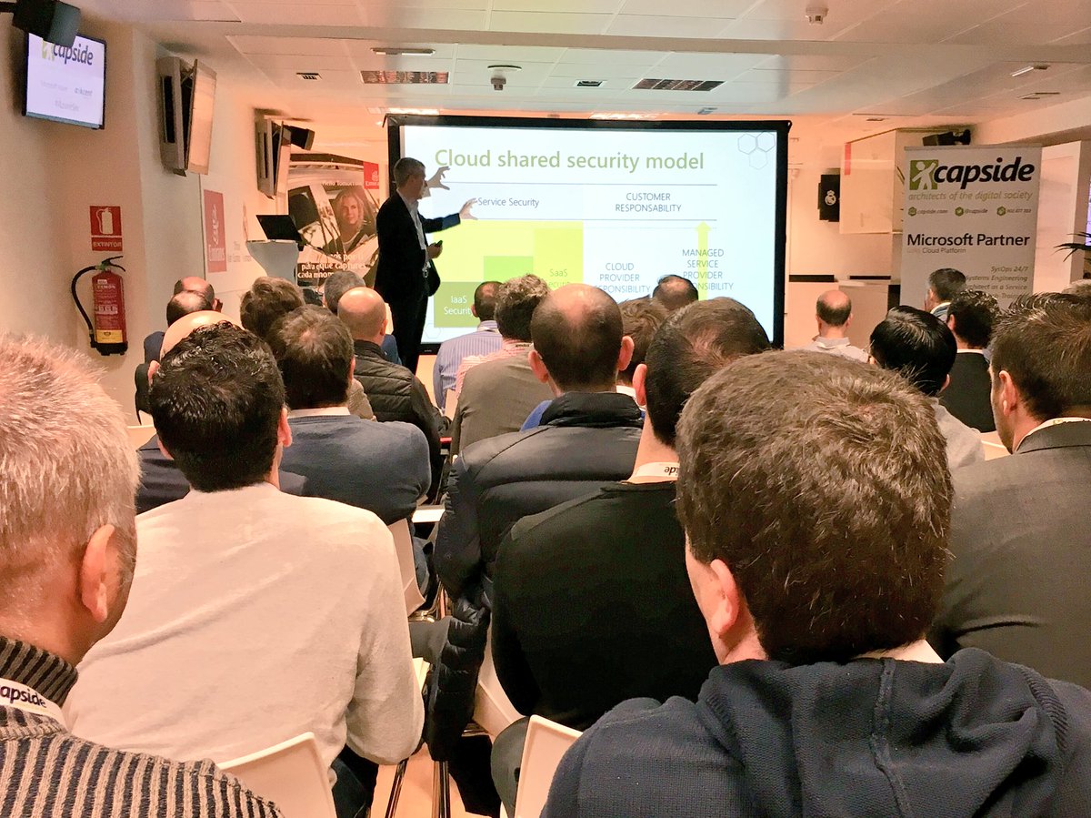 capside's tweet image. En #AzureSec, @acabreram_  nos explica las claves de #DevSecOps y la seguridad en #Cloud ☁️🔐