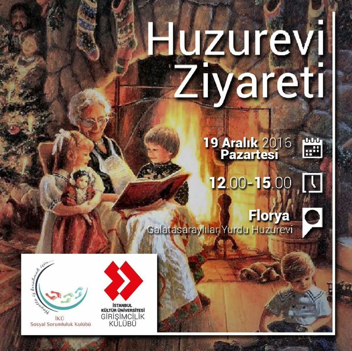 Yeni yılı eski kuşakla karşılamaya ne dersin İKÜ'lü? Girişimcilik ve Sosyal Sorumluluk Kulübü'nün ortak düzenleyeceği huzurevi ziyaretiyle +