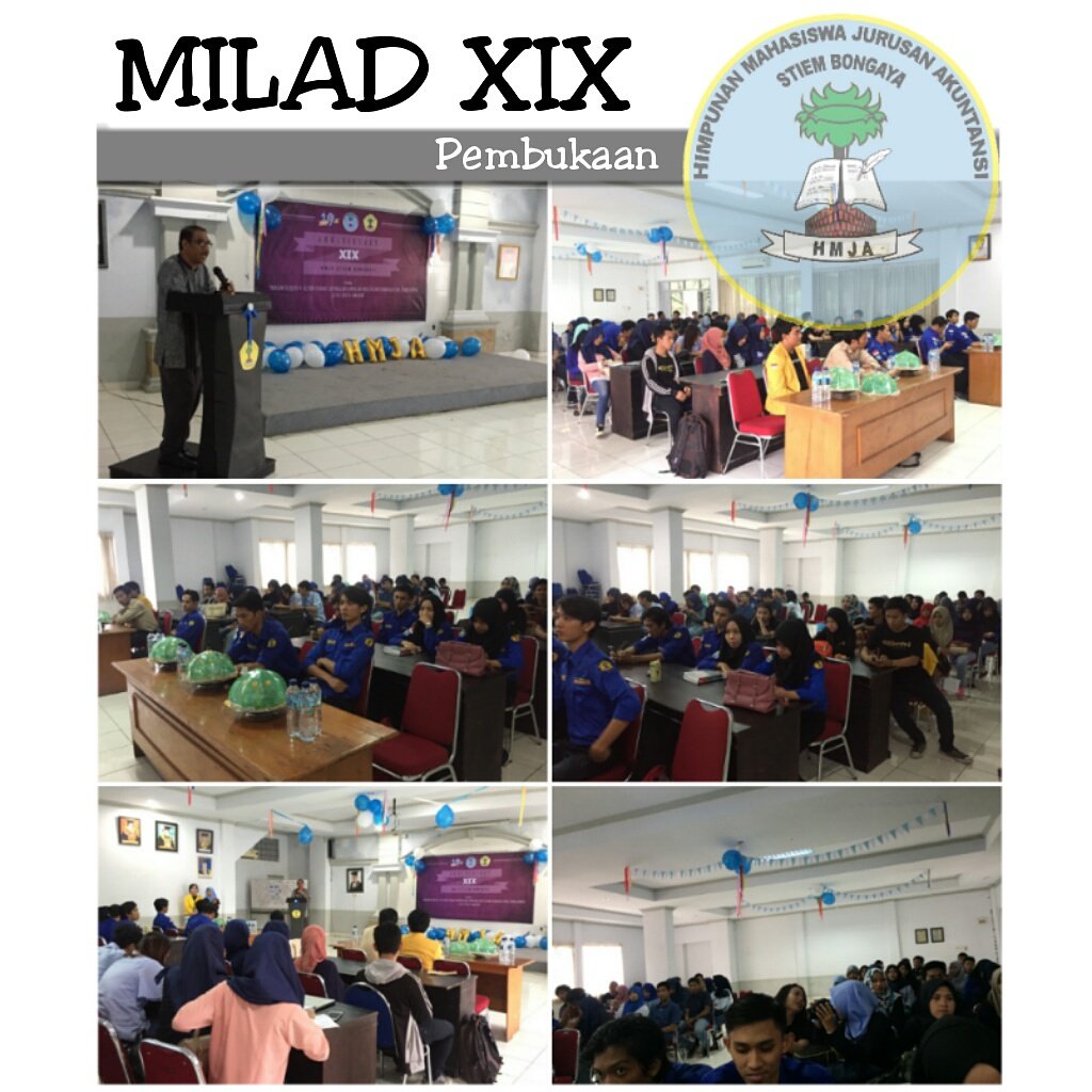 Telah Berlangsung Pembukaan MILAD XIX
Tempat : Aula Kampus Stiem Bongaya

Dp 2016-2017