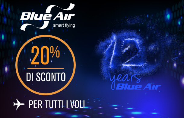sacalspa's tweet photo. Sconti per tutti i voli Blue Air
#BlueAir festeggia 12 anni di attività. Oggi sconto del 20%Prenota il tuo biglietto https://t.co/21Uhz1K8vu https://t.co/XEaZMKa1DO
