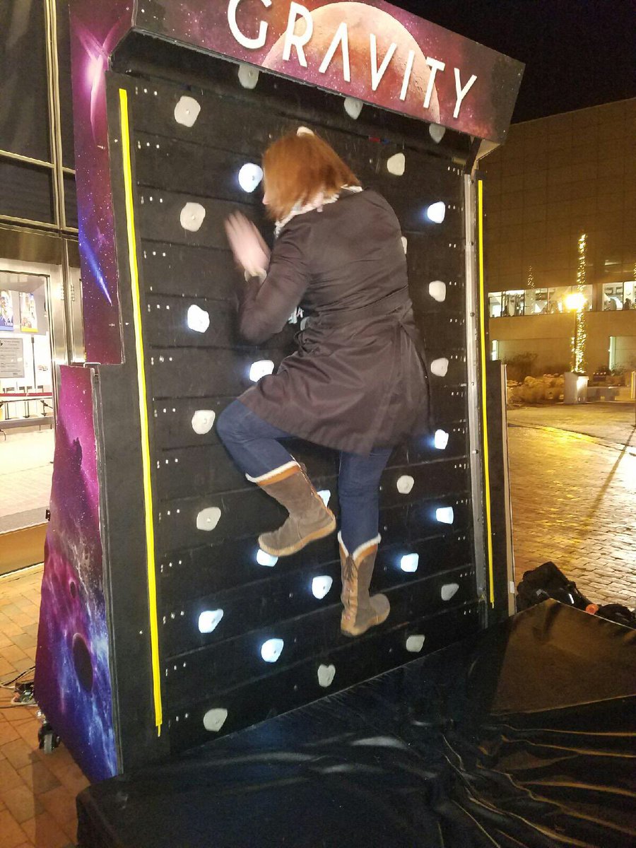 DrDawnMIT's tweet photo. When your students build a moving rock wall arcade game, you just need to try it out! #theteacherbecomesthestudent #mit #009rtm #009red https://t.co/NR05eHX28U