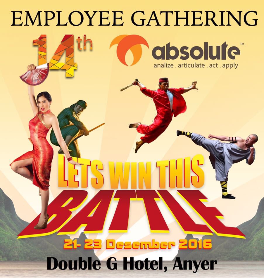 AbsoluteEOjkt's tweet image. Work hard play harder. A special event for #Absoluters. Thank you for your quirkiness #AbsoluteEO #EmployeeGathering