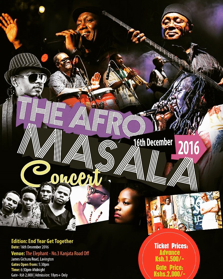 TheAfroMasala's tweet photo. @themmushrooms,@HARRYKIMANI @leband254 @thatguyraaay among others...@MsetoEA Treat yourself  this LAST FRIDAY before the Festive season. https://t.co/VHnNtFx5ax