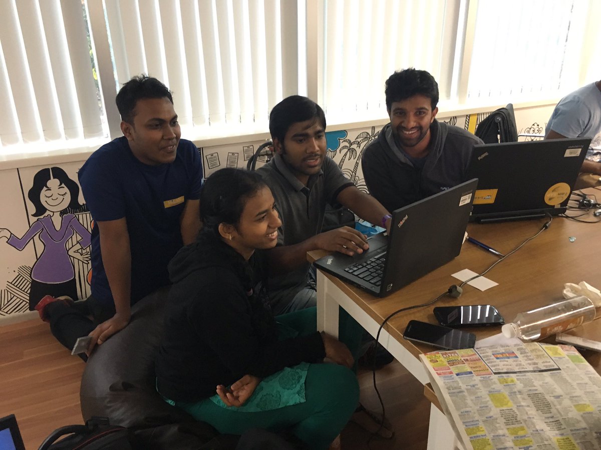 brahmacj's tweet photo. Finally go some time to catch up with what's happening @saplabsindia - looks like ppl have been at it all night - #SAPInnovates #WTF https://t.co/KwQkQecC58