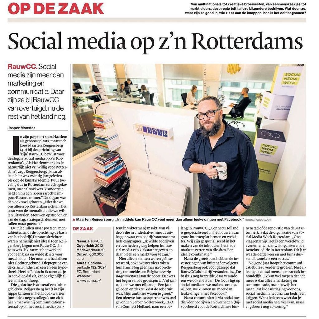 Staat vandaag in de krant met een 'natte t'... rauw.cc/2gBDsXB
