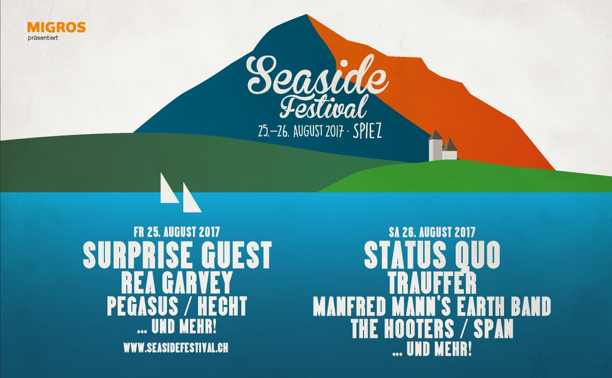 Und hier sind die ersten Acts: #StatusQuo, <a href="/ReaGarvey/">Rea Garvey</a>, <a href="/Pegasustheband/">Pegasus</a>,  #Trauffer und viele mehr. Ticket: bit.ly/2hbLAuK