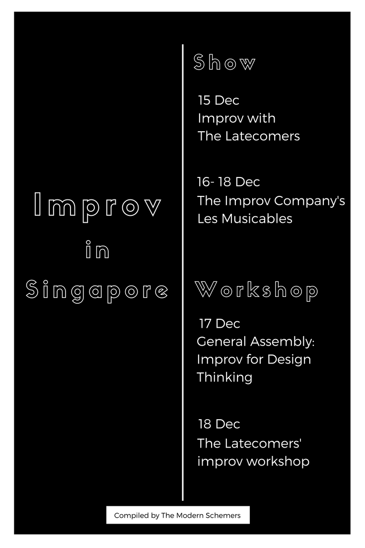 yqtravelling's tweet photo. This week #improvsg: 4 improv shows, 1 free improv workshop and Improv for Design Thinking workshop https://t.co/knUcSKOlhq https://t.co/icccp4UDqt