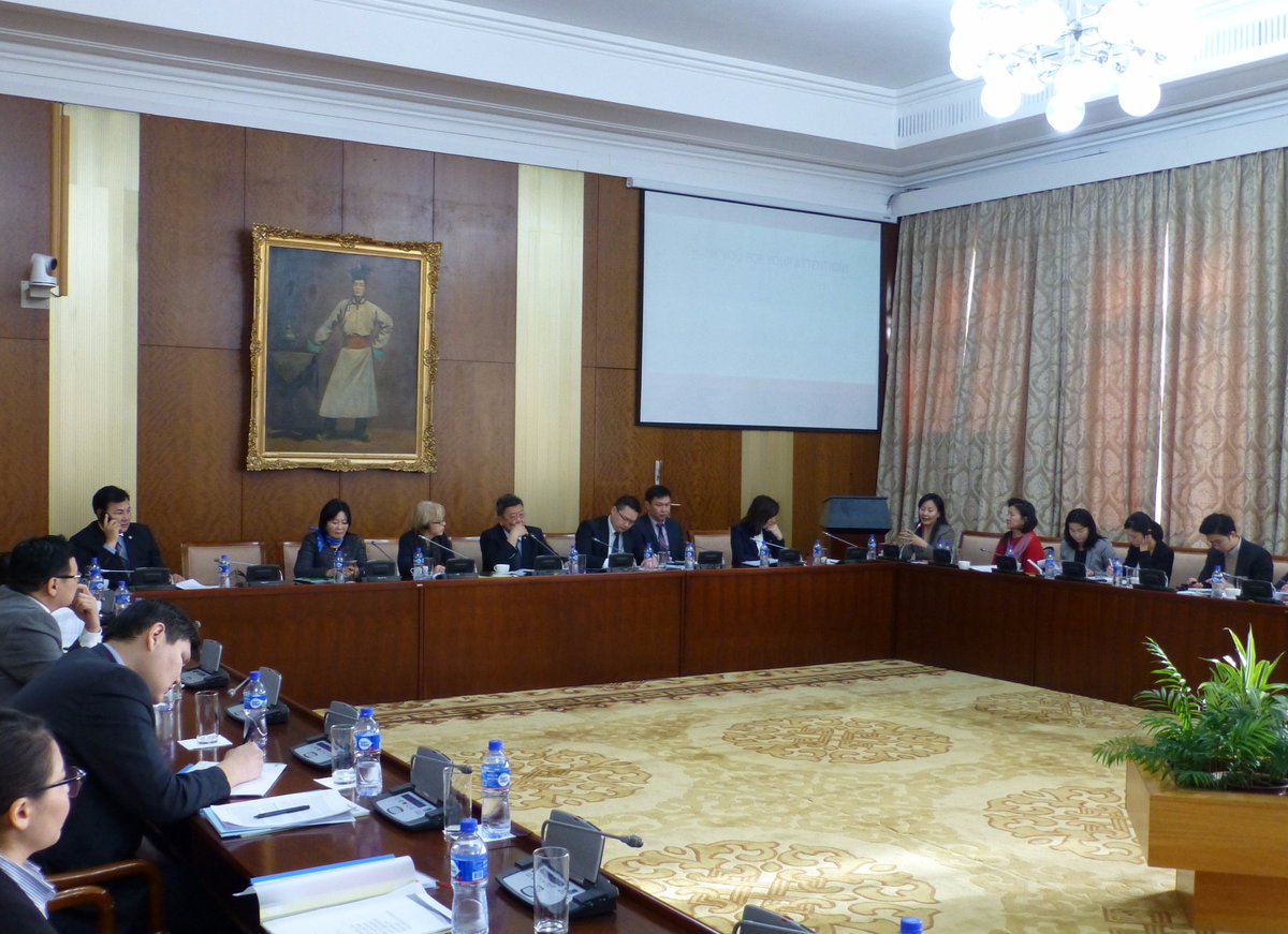 UNDPMongolia's tweet photo. "The purpose of the study was to come up options for #Mongoia 's institutional arrangements to carry out the #SDV " - Dr. Khashchuluun, NUM https://t.co/uY8iSC0j1L