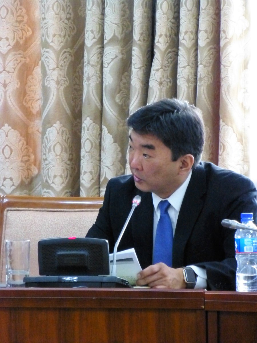 UNDPMongolia's tweet photo. "The purpose of the study was to come up options for #Mongoia 's institutional arrangements to carry out the #SDV " - Dr. Khashchuluun, NUM https://t.co/uY8iSC0j1L