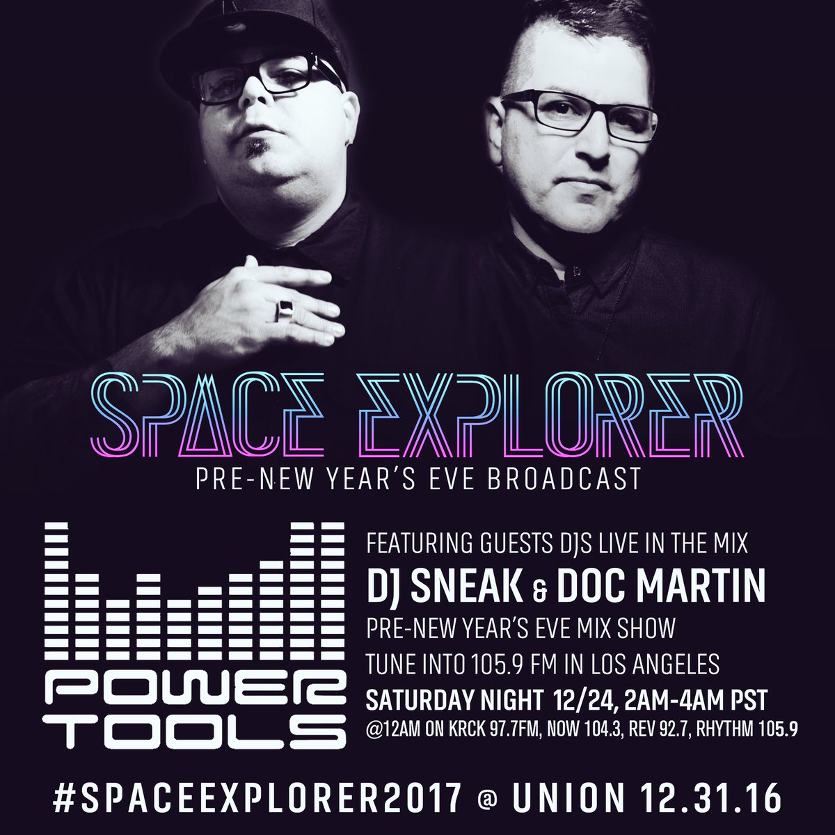 The dynamic duo, <a href="/DJ_Sneak/">DJ Sneak</a> <a href="/sublevelDoc/">Sublevel</a> invades ur airwaves on <a href="/wearepowertools/">Powertools Mixshow</a> 12/24 Justin time 4 Xmas Eve! #spaceexplorernye #housemusic