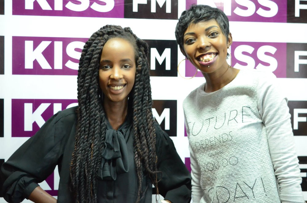 Kiss100kenya's tweet photo. (Photos) Singer @wangechikenya on #KissFM with @ADELLEO X @ShaffieWeru Big up ✋ #WangechiOnKiss #HERESTOUS #DCISIB #TeamADELLE #TeamSHAFFIE https://t.co/N1Io2oPCm9