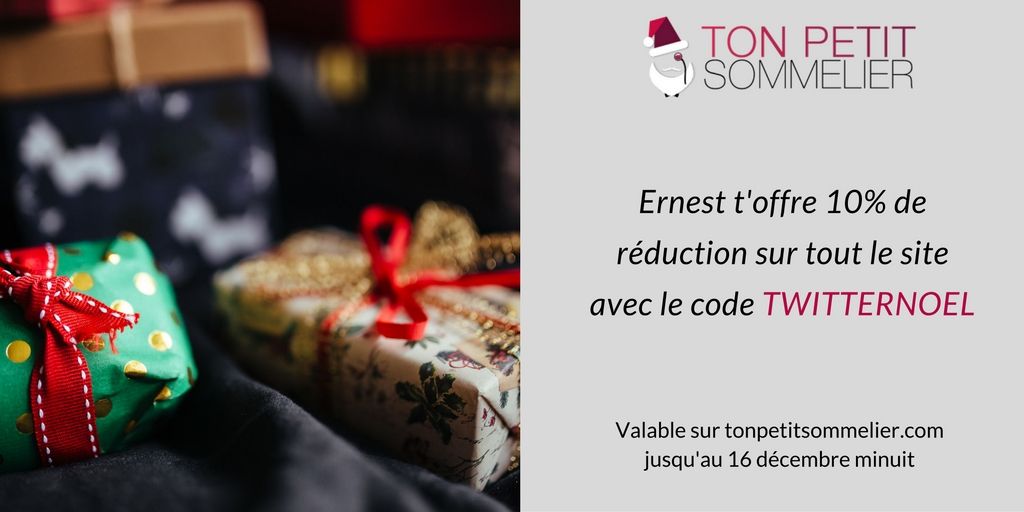 Ernesttps's tweet photo. Pour vous remercier d'être là et parce que c'est bientôt #Noël, on vous offre 10% de réduction sur tout le site https://t.co/RmqKa7NTAf #vin https://t.co/iDPArStpHi
