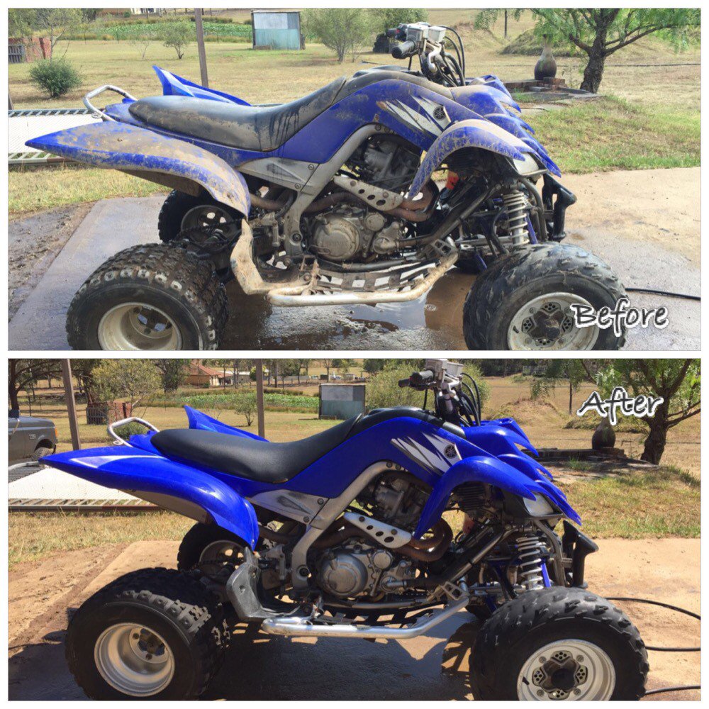 Our #dirtbike cleaner works on all bikes...dirts dirt! #mudbuster #quad #cleaner #cleaning