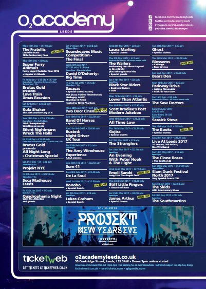 O2AcademyLeeds's tweet image. [RT to win WIN 2 x Tickets to ANY show] 
- RT &amp;amp; reply the show you want to see!
- Comp ends 20th December at 12pm, Just in time for Xmas!