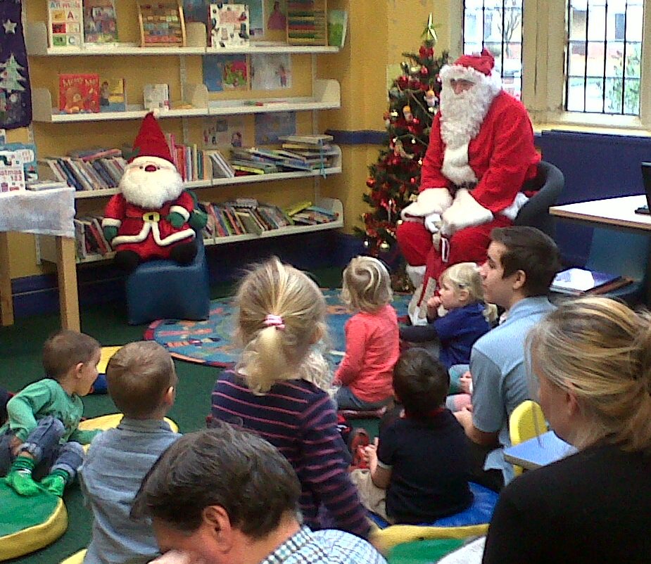 Look who dropped in for #Christmas Storytime at #StAnnes library today! #xmasfun