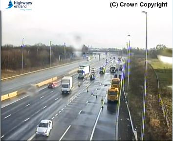 Two lanes are now open past the scene on the #M6 northbound between J31A and J32. Resurfacing work continues for the remaining lanes.