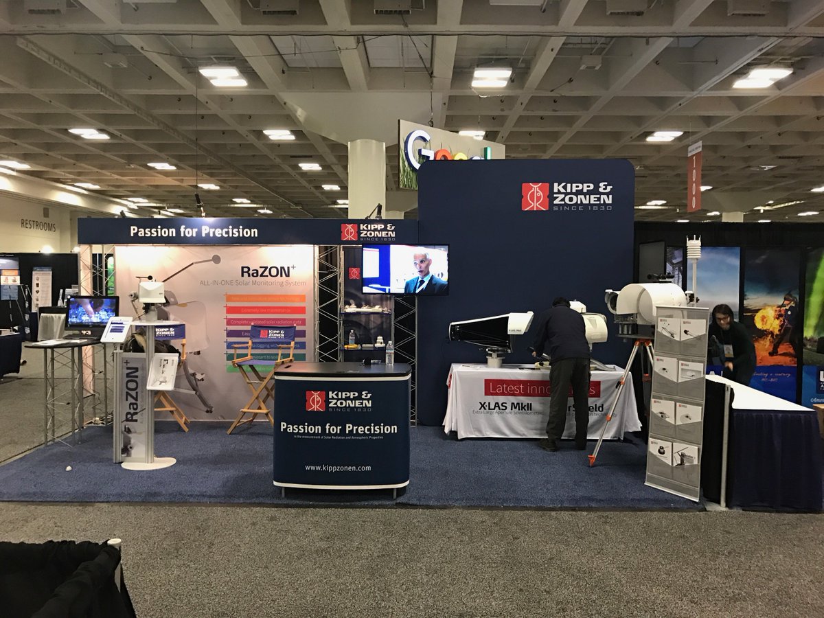 KippZonen's tweet photo. After a great start yesterday we are eady for day2 at #AGU16 in San Francisco Come and meet #booth833 https://t.co/wG3GeLMGXm