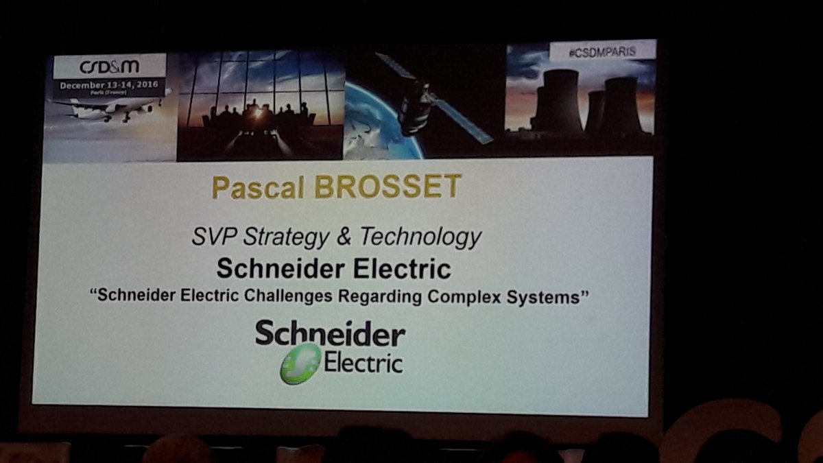 E_Andrianarison's tweet photo. @pbrosset presenting @SchneiderElecFR #SystemEngineering at #CSDMPARIS  @CESAMES. Join @PTC_France tomorrow at 14h00. https://t.co/sxcF3qDa8Q