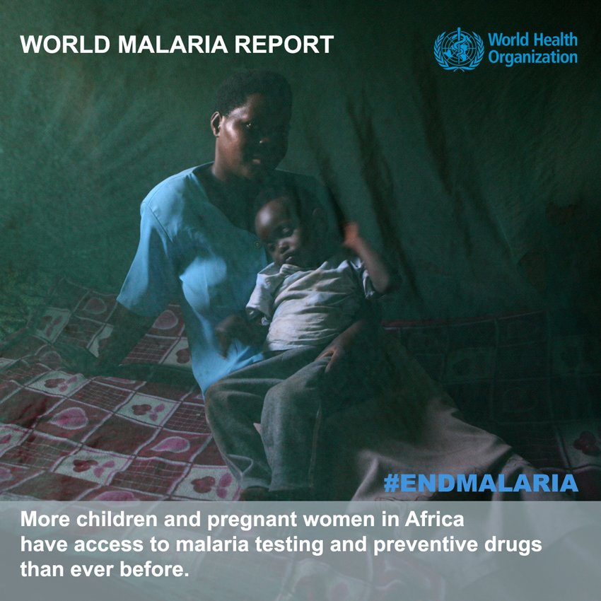 Promotional poster for the World Malaria Report 2016, from WHO