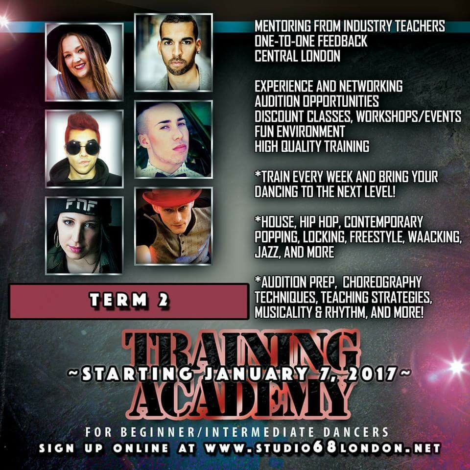 studio68london's tweet image. Training Academy Starting January 7th 2017 #training #styles #technique #studio68 #2017