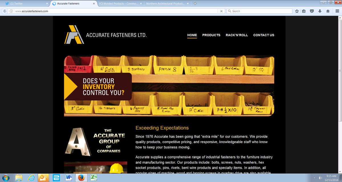 AccurateFast's tweet image. Have you seen our website lately? #AccurateFasteners is a manufacturers choice for #fasteners with #bolts #nuts #screws #everythingyouneed