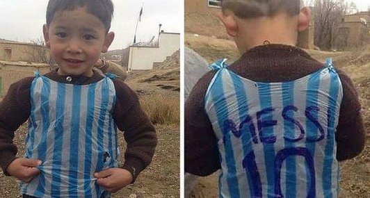 BBCSport's tweet photo. Remember this?

The young boy whose Messi shirt went viral in January has now met his hero!

Full story ➡️ https://t.co/dGSe34GFpS https://t.co/Z4PMU5oxId