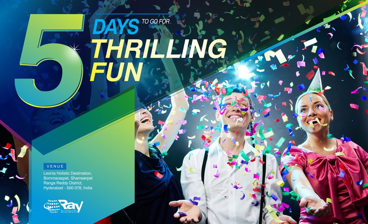 #5DaysToGo #ThrillingFun #AnnualDay #FunAtWork #BestPlaceToWork #GetReady