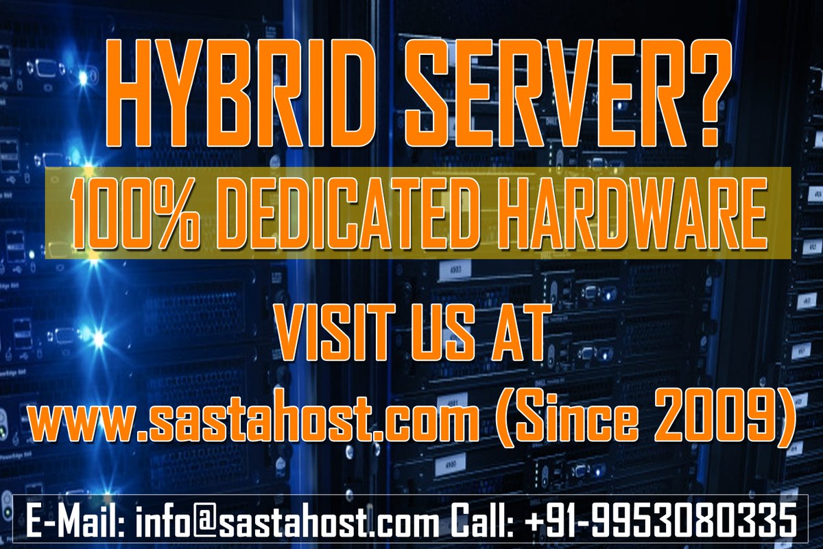 Sastahost's tweet photo. Hybrid Hosting @ #sastahost visit: https://t.co/pf9qM7Hq3J
#hybridhosting #hybridserver #dedicatedhosting #dedicatedserver https://t.co/eMcRjNCrlh