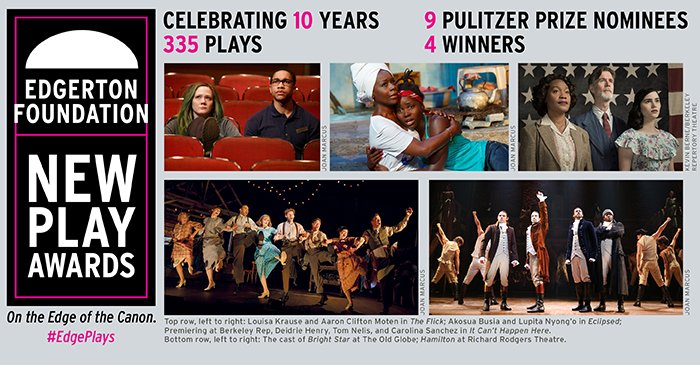 TCG's tweet photo. "Announcing Round 3 of the Edgerton Foundation New Play Awards"
https://t.co/dEKk8UWpf7
#2thtr #NewPlay #EdgePlays https://t.co/KnAcsCxiJd