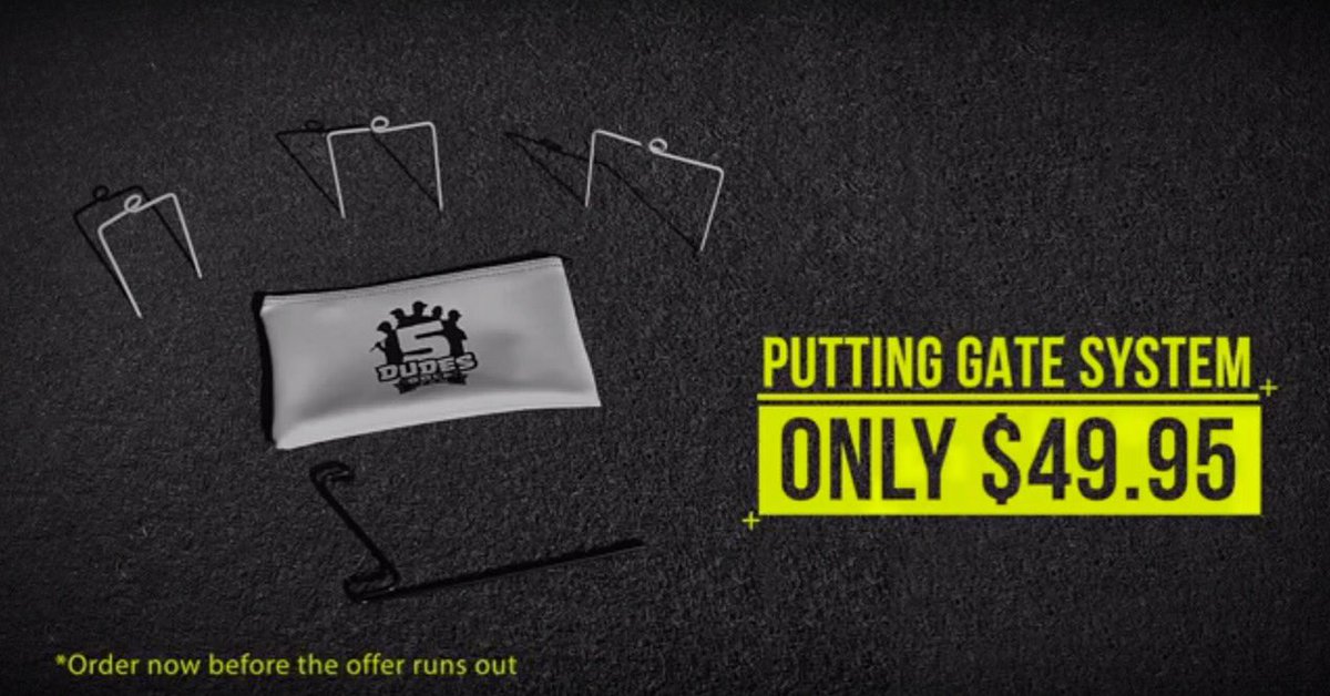 5dudesgolf's tweet image. Visit us at 5dudesgolf.com to learn more about the Putting Gate System (PGS) #golf #makepracticefun #golfisfun #putting #puttingaid