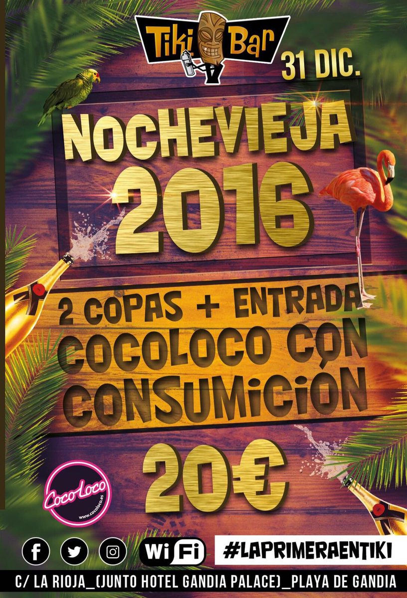 Entrada gratuita con opcion a super oferta!! #Nochevieja #laprimeradelañoentiki