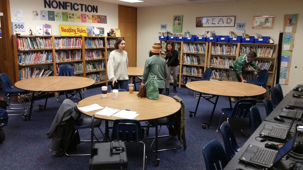 HiltonCSD's tweet image. Setting up for @WXXI #homeworkhotline at Northwood today!