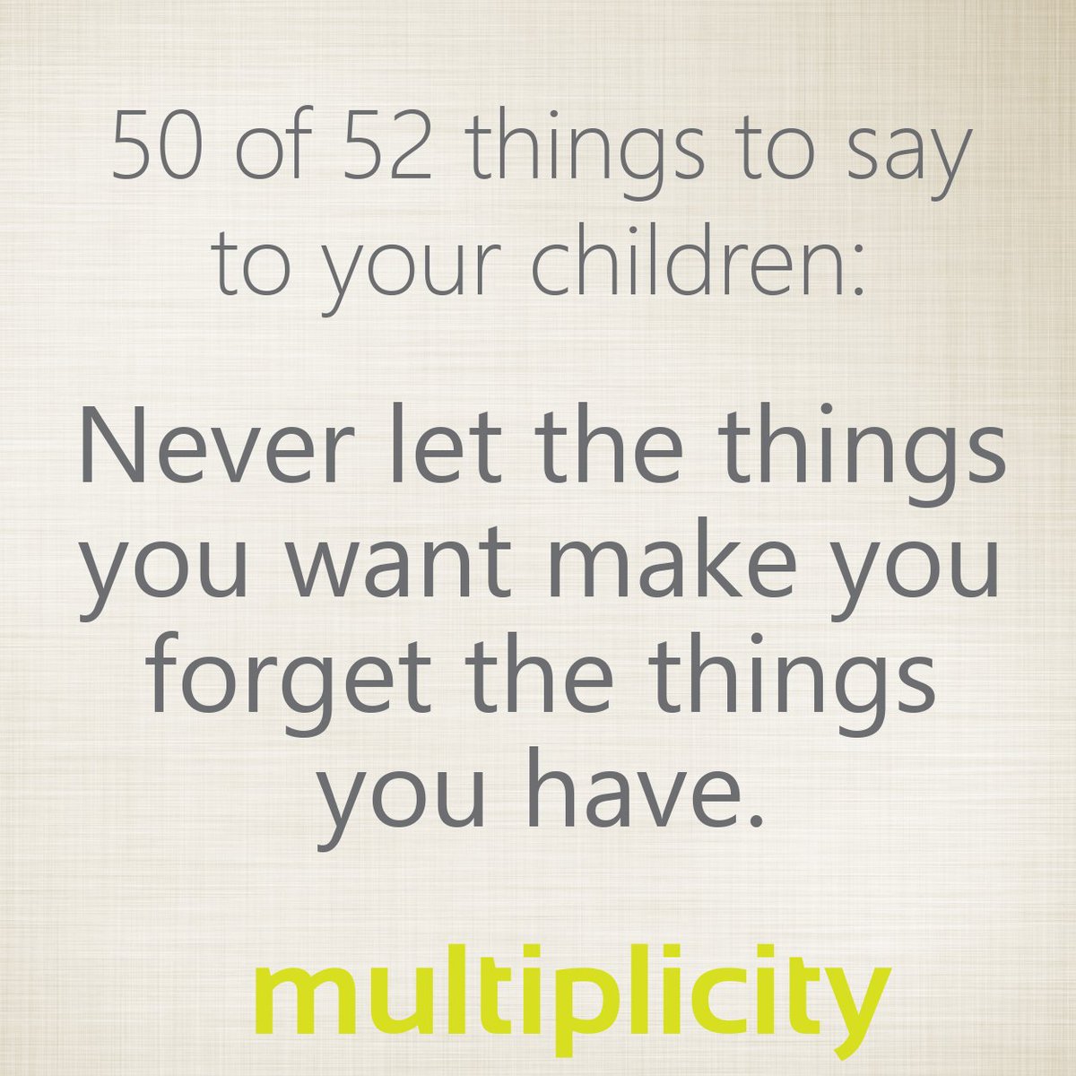 Something to remember at this time of year...