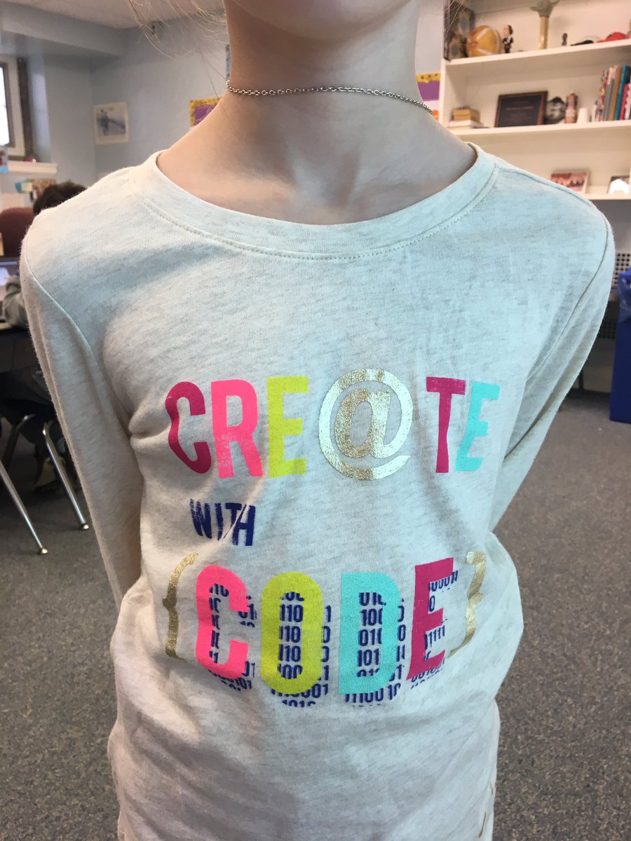 andy_hanes's tweet image. Doing some coding w/ @judysandler math class. In honor of our weekly time@together, one of our students wore this shirt! @friendsbalt