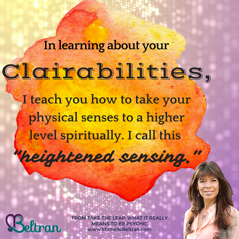 MediumMichelle's tweet photo. With your #Clairabilities, I teach you how to take your physical senses to a higher level spiritually. I call this "heightened sensing." https://t.co/idMjAnJCJ1