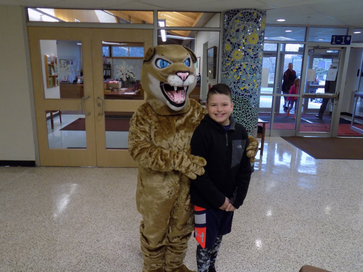 Today we unveiled our new Cougar Mascot! A huge thank you to our PTO members and EBE parents for your never-ending support. Cougars Pride!!
