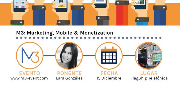 theM3event's tweet photo. La responsable d #Marketing de @slashmobility @LaraGonzalezGo nos hablará sobre el desarrollo de soluciones #Mobile, la empresa y mucho más! https://t.co/Quxssgfy4h