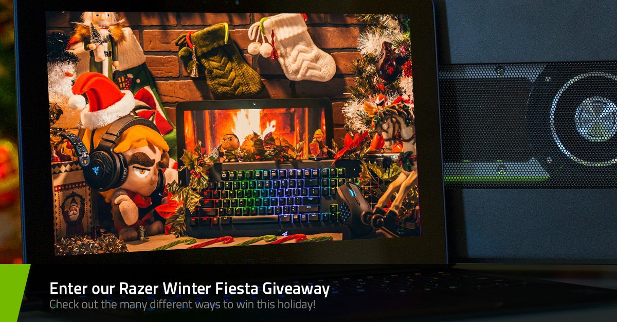 Win awesome prizes when you join in the festivities and take part in the Razer Winter Fiesta: rzr.to/winterfiesta