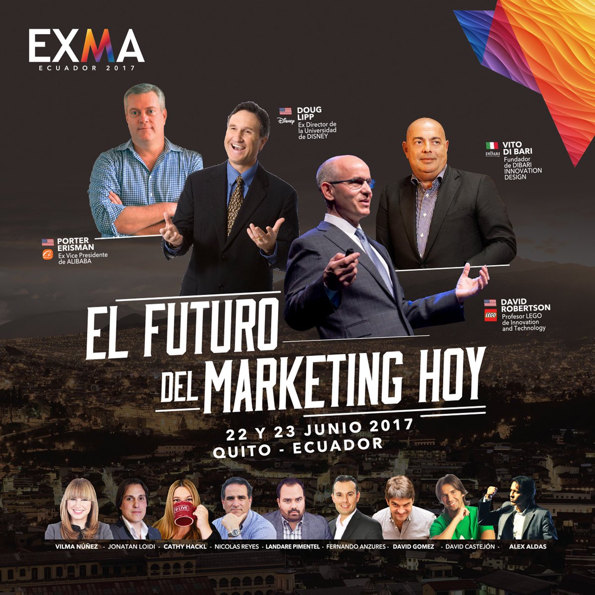 anuoraguilar's tweet photo. #exmaecuador2017 viene con reconocidos Conferencistas Internacionales. ¡Espéralos! #EXMAecuador https://t.co/qKbmiiF3vK @ExmaEC -