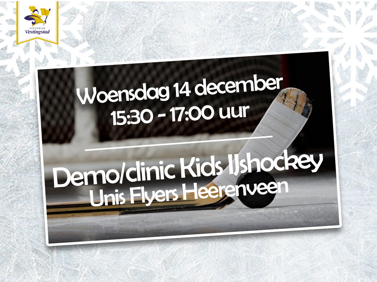❄ Morgen tussen 15:30 en 17:00 wordt er een demo en een kids-clinic gegeven door Unis Flyers Heerenveen.  ❄