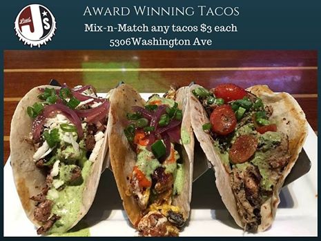 LittleJsBar's tweet photo. Indulge in #TacoTuesday! $3 Mix-N-Match Tacos - open at 3pm.
https://t.co/ugirarnOYH
#LittleJsBar #TacoTuesday #Houston #ShootingStarTX https://t.co/FHnSTNrY97