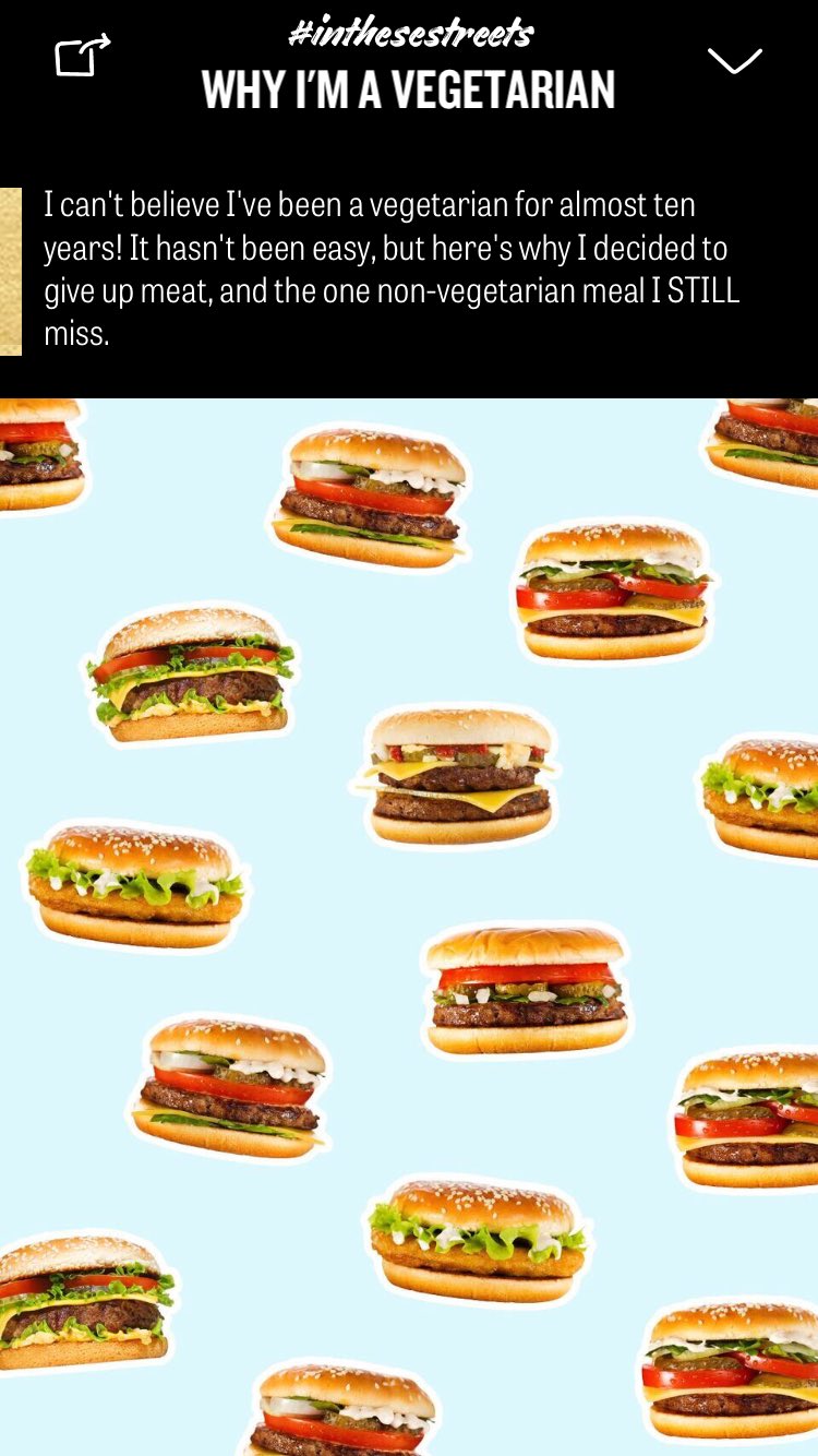 Zendaya: The App on Twitter: ""Why I'm a Vegetarian" Wanna check out