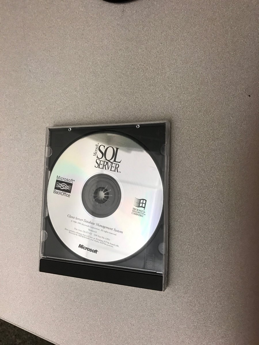 bobwardms's tweet image. SQL 6.0, a member of the BackOffice Family. Do you remember the code name for SQL 6.0? #sqlhistory #bobsql