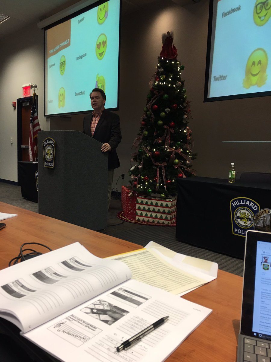 NorwoodPD's tweet image. NPD Lt Murphy and Sgt Cintron attending a great social media📱💻 training 📚by @MarkRWeaver today hosted at @Hilliard_Police Dept.