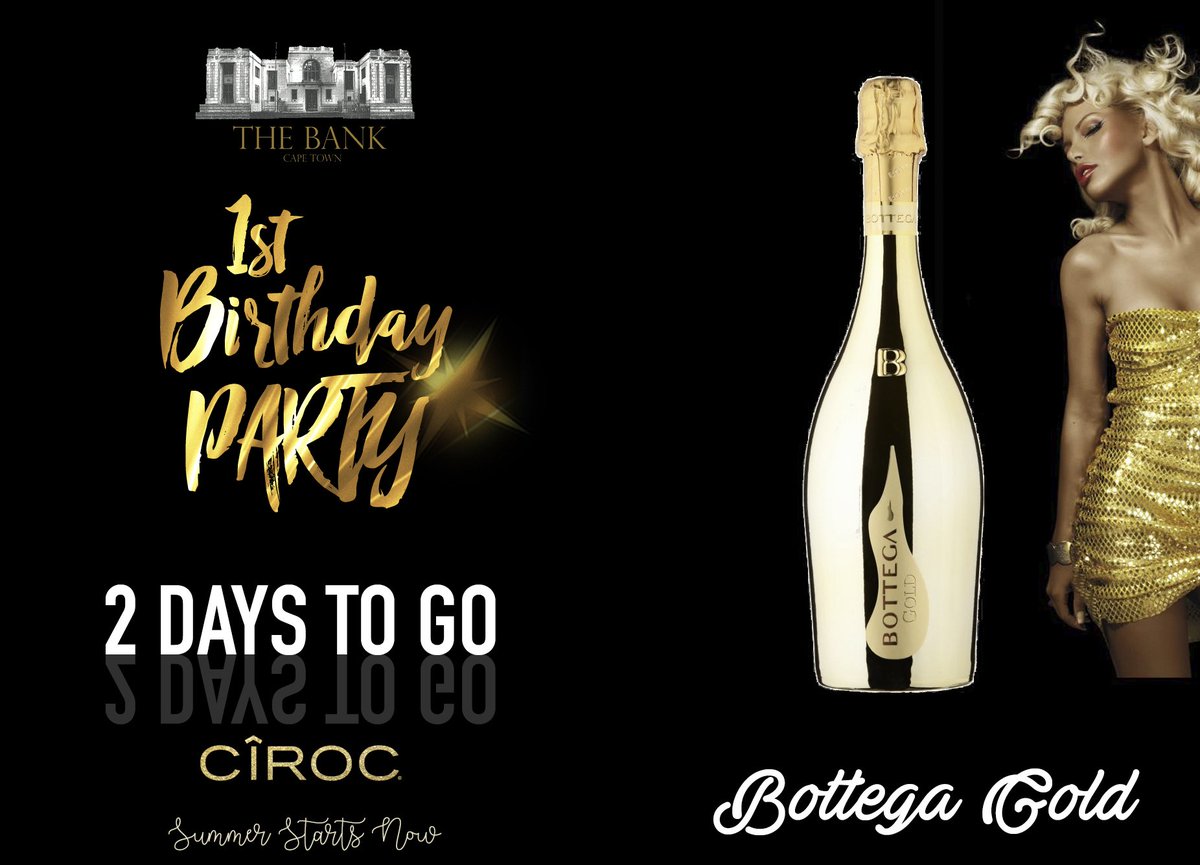 EventivSpace's tweet photo. 2 days to go until @TheBankCapeTown 's 1st birthday party. #solidgold #summerstartsnow https://t.co/RNz2RCKiCD